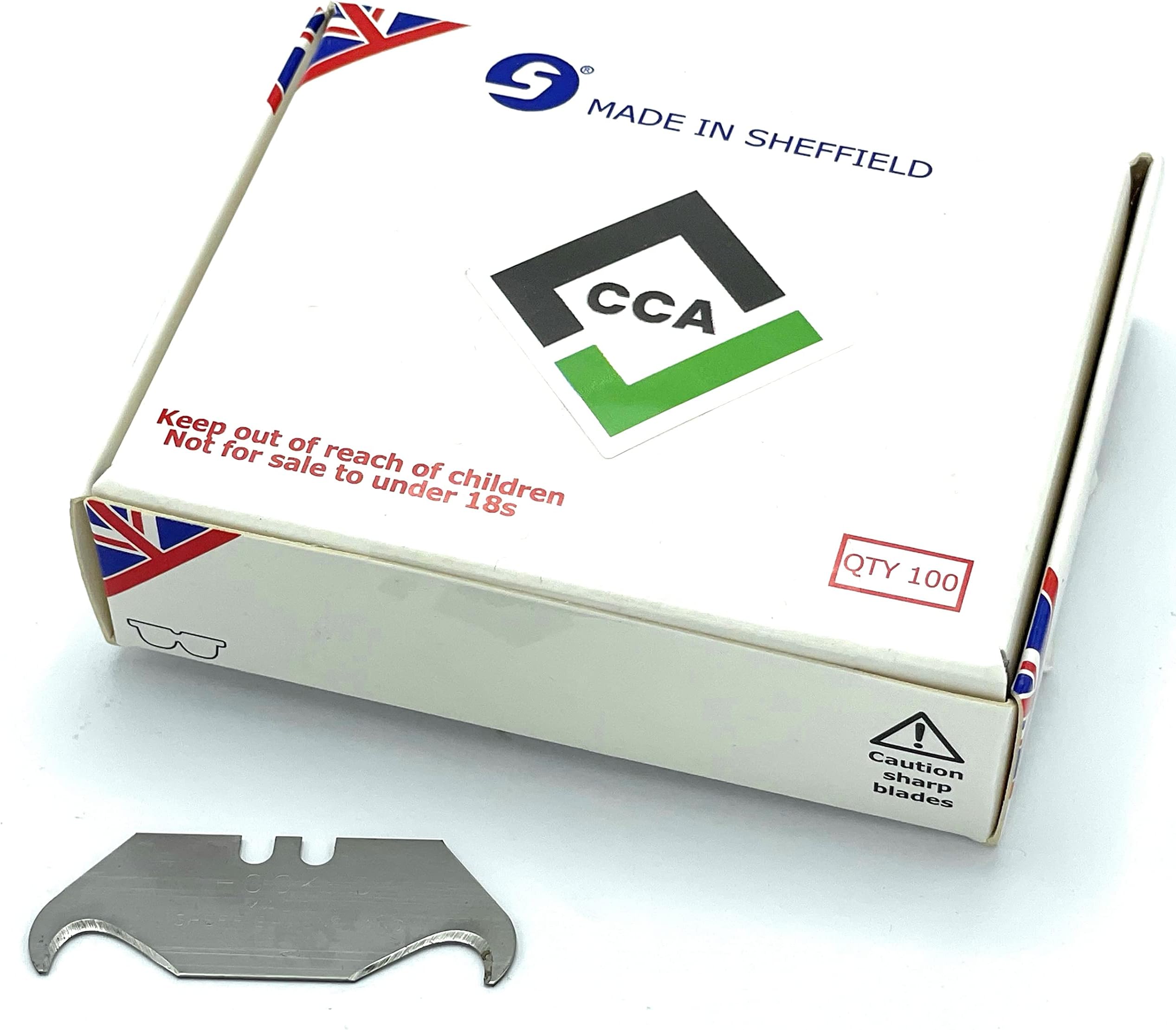 CCA Hooked Trimming Knife Blades x 100