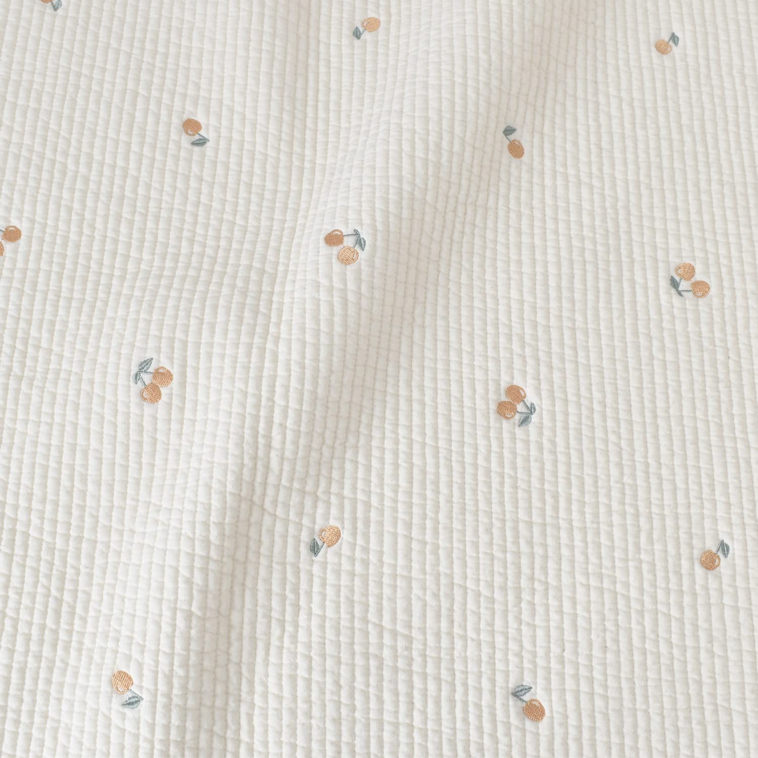 Amazon | MYmama ヌビ 刺繍 キルティング 7mm幅 生地 50cm単位販売 