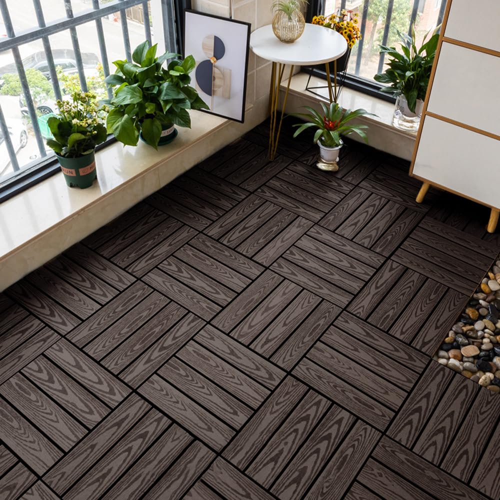 ウッドタイル30cm×30cm×60枚(ウッドパネル/ウッドデッキ)