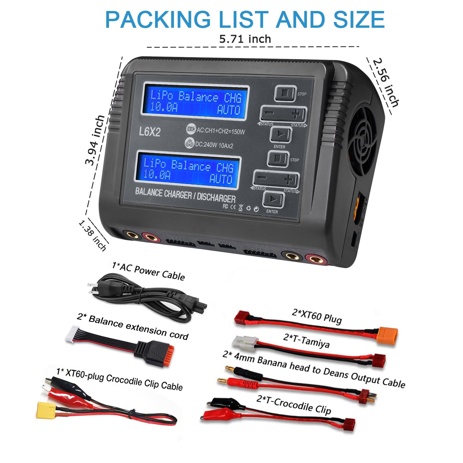 Amazon.com: LiPo Battery Charger Fast Balance Battery Chargers
