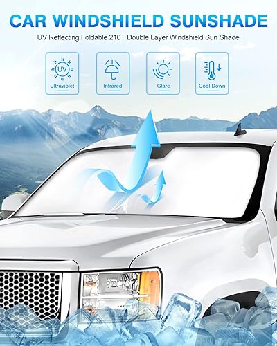 Miniatura 227 de KUST Parasol para parabrisas para Ford Fusion 2013-2020 2021, accesorios para ventana, protector de visera solar, plegable, bloquea los rayos UV