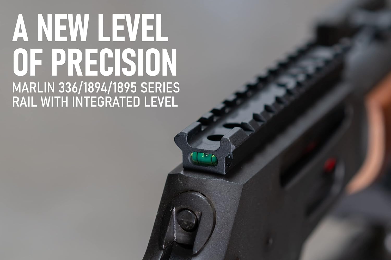 Monstrum Picatinny/Weaver Rail Mount for Marlin 336/1894/1895 Series Lever Action Rifles with Integrated Level Bubble | 0 MOA