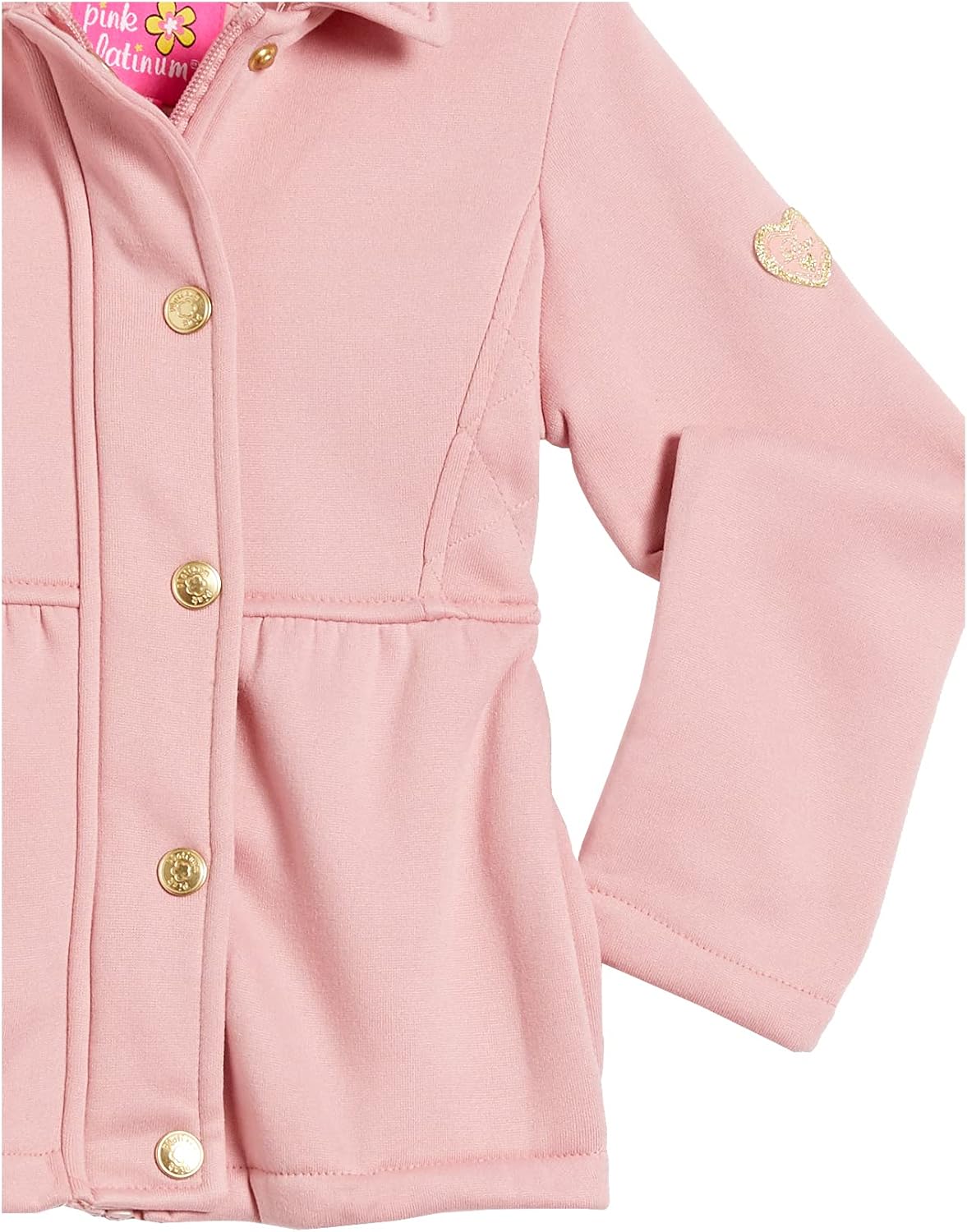 Pink Platinum Girls' Lightweight Fleece Hooded Jacket: Clothing, Shoes & Jewelry