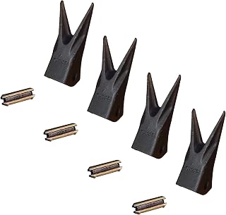 Backhoe/Excavator Twin Tiger Rock Bucket Teeth w/Pins - 230WTL, 23WTL, 230PN (4)