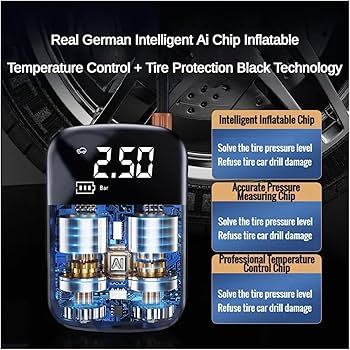 Amazon | 空気入れ EAFC 150PSI 車のエアコンプレッサー電動タイヤ