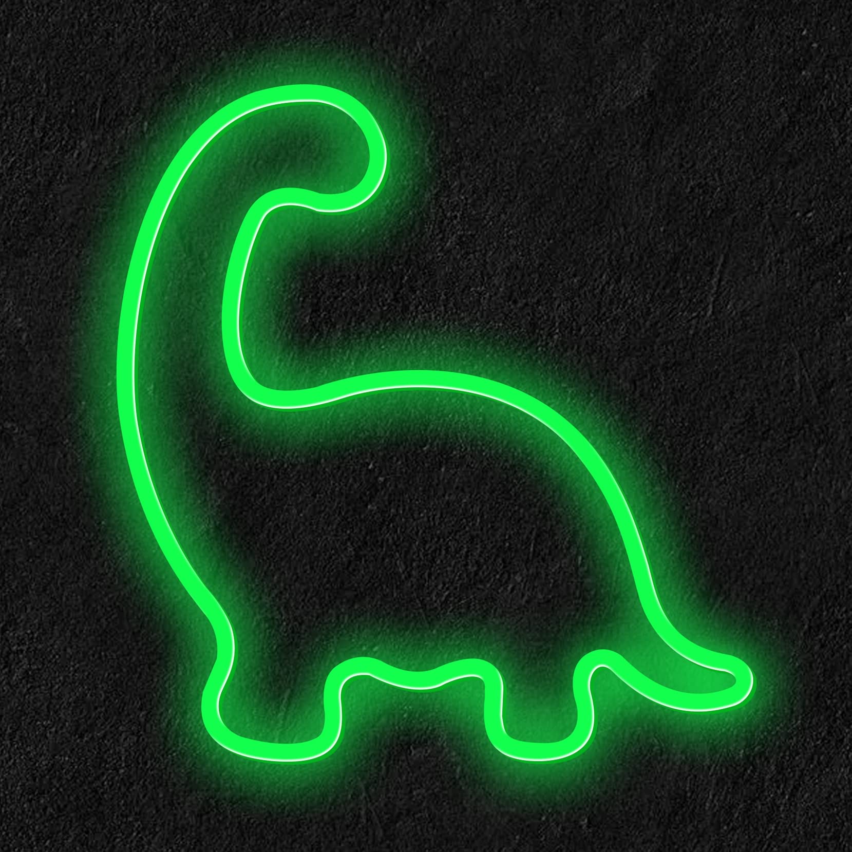 Carino Dinosauro a LED Neon Luce per Bambini Regali di Dinosauro Neon segni alimentati per Bambini per Bambini Decorazioni da Parete,Verde
