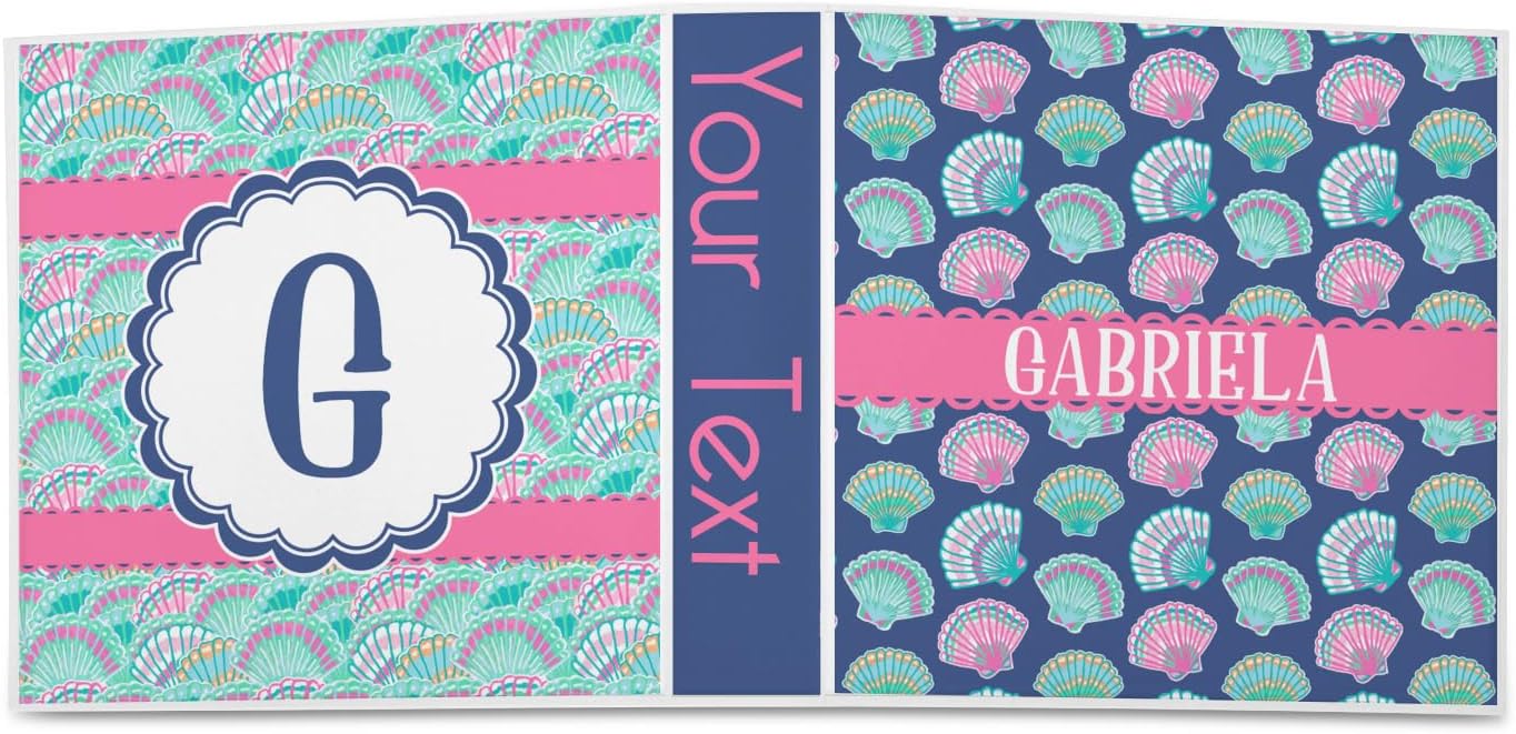 Personalized Preppy Sea Shells 3-Ring Binder - 2 inch Multicolor