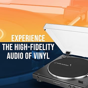 Audio-Technica AT-LP60X-BK Fully Automatic Belt-Drive Stereo Turntable Bundle with Eris 3.5 Monitors and Vinyl Cleaning Kit | At-Lp60x Automatic Belt-Drive Turntable, 33/45 Rpm, Phono and Line Output