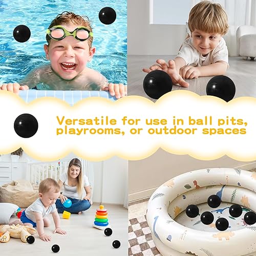 Miniatura 4 de TRENDPLAY Paquete de 100 pelotas para pozo de bolas, sin BPA, no tóxicas, para niños de 1, 2, 3, 4 y 5 años, para bebés, niños, cumpleaños,