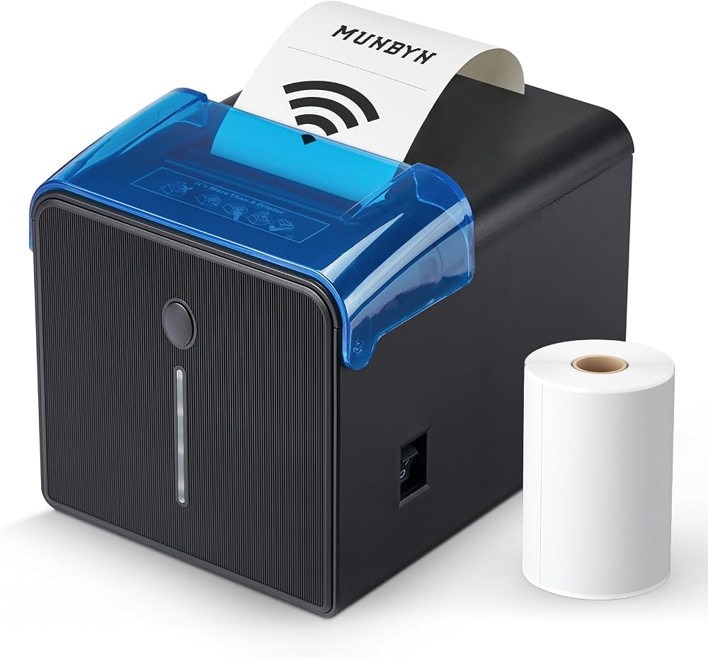 MUNBYN WiFi Receipt Printer P905 with USB Port, 80mm POS Printer