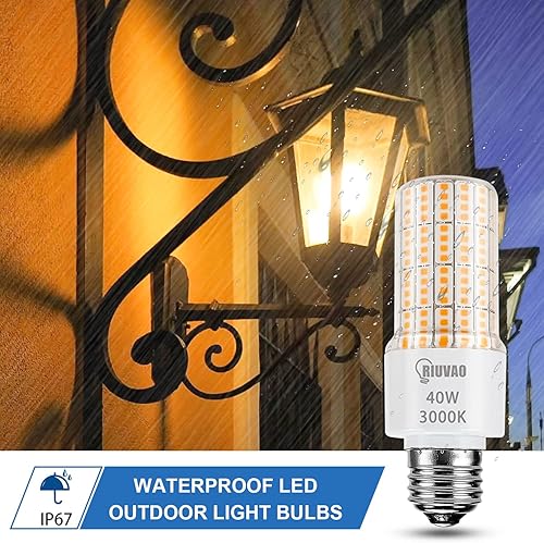 Miniatura 8 de Bombillas LED equivalentes a 300 W, superbrillantes, 5000 lúmenes, 5000 K, luz diurna fría, bombilla LED blanca E26E27, base media, 40 W,