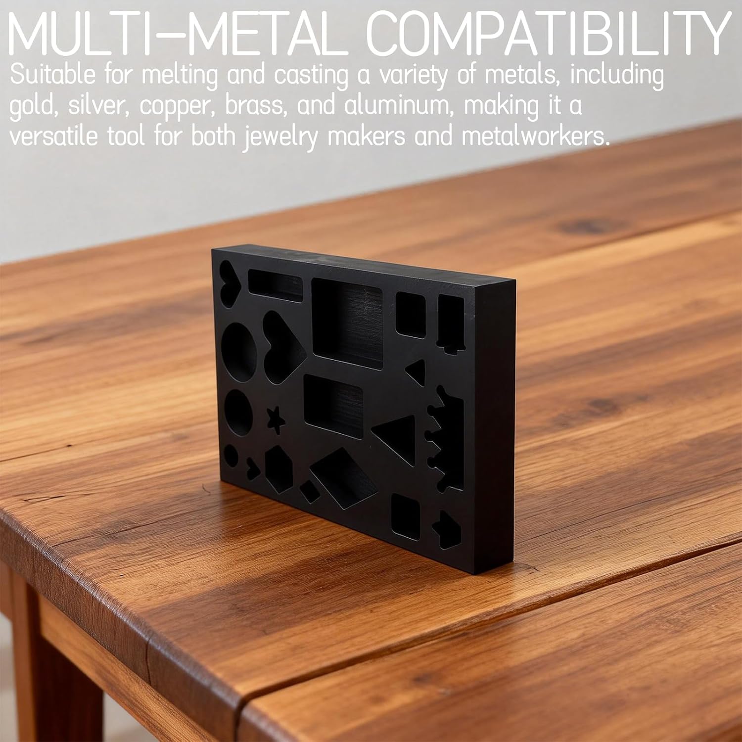 20-in-1 Graphite Ingot Mold for Metal Melting and Casting - Ideal for Gold, Silver, Aluminum, Copper, Brass - Heat Resistant and Reusable Jewelry Making Supplies