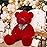 MaoGoLan Big Teddy Bear 55 inches,Life Size Big Plush Stuffed Animal,Adorable and Soft Red Teddy Bear Gift for Christmas,Valentines,Birthday,or Long Distance