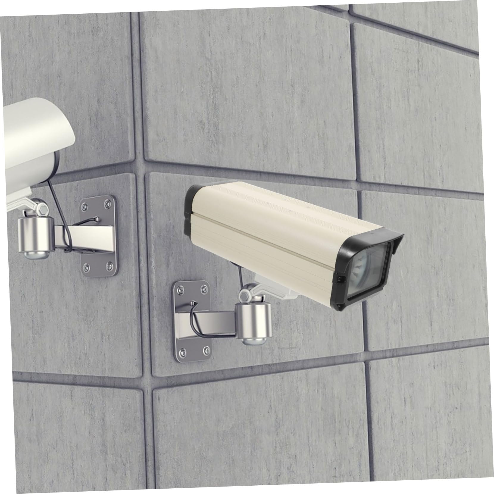 Boîtier de Caméra Extérieure 12 Pouces et Protection Anti-Pluie en Alliage D'aluminium Conception à Ouverture Latérale pour Caméra de Surveillance en Extérieur