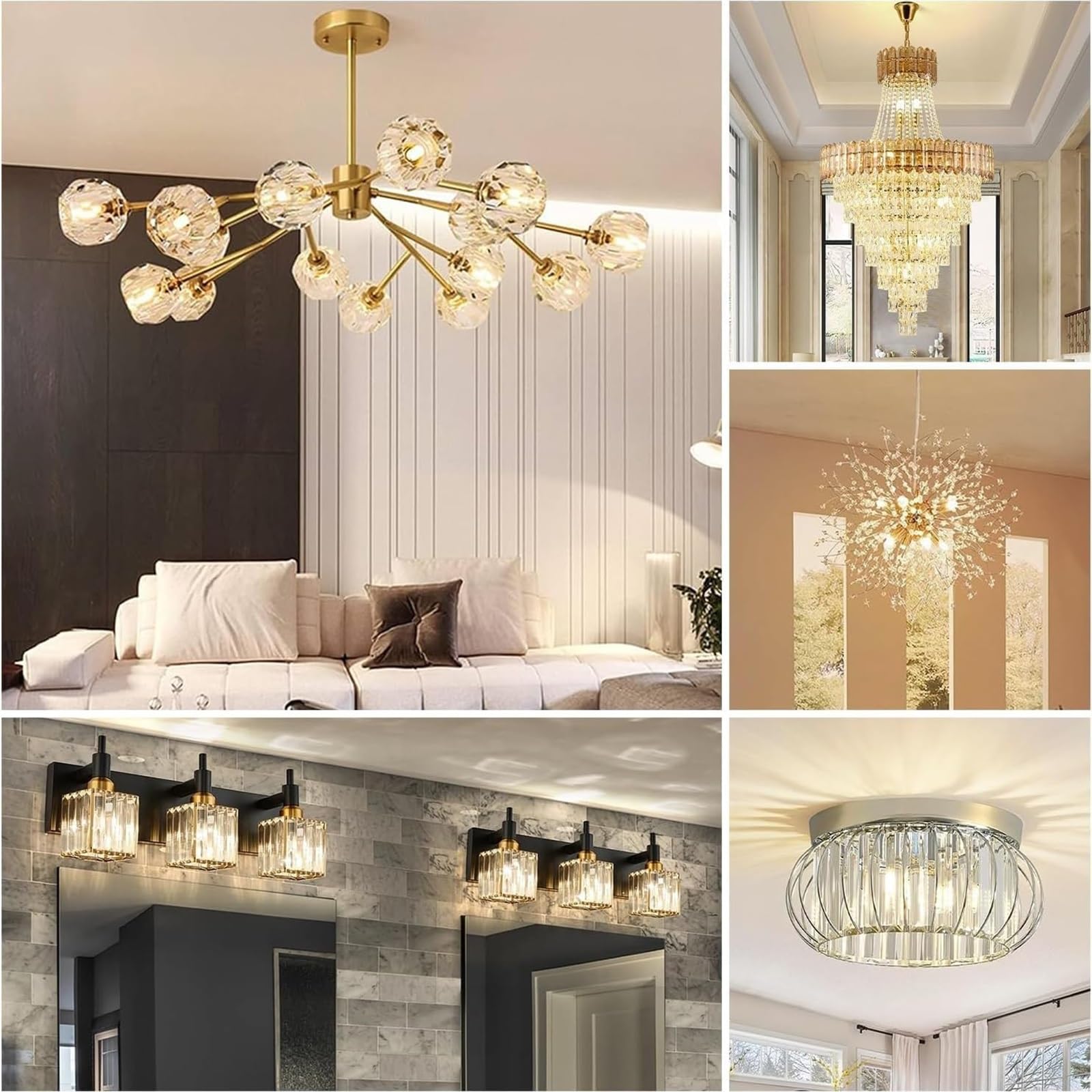 Lampadina LED E14 Luce Fredda 6000K 12W 1200LM Non Dimmabile Senza Sfarfallio Equivalente 120W Attacco SES Piccolo Edison for Lampadario Parete Soffitto Tavolo(8 Pack)
