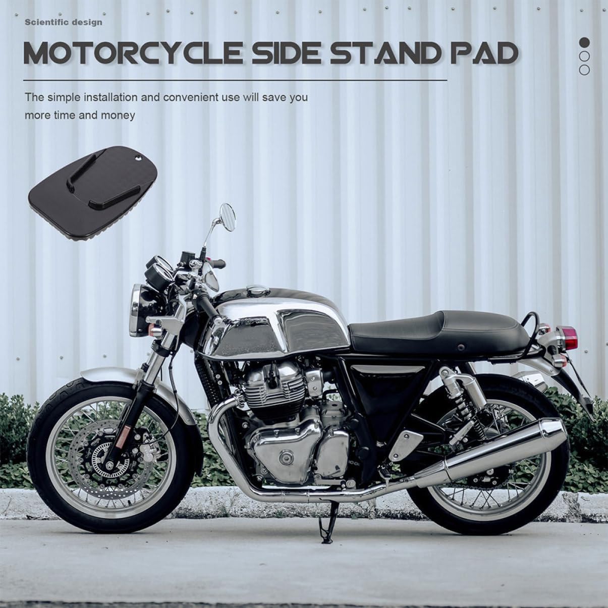 8pcs Motorcycle Kickstand Pad Wear-resistant Kickstand Cushions for Enhanced Stability Portable Motorcycle Side Stand Pads for Tip-over Prevention
