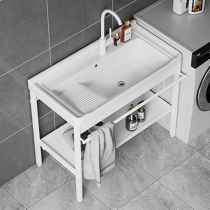 Amazon.co.jp: 屋外セラミックシンク ガーデン流し台 手洗い