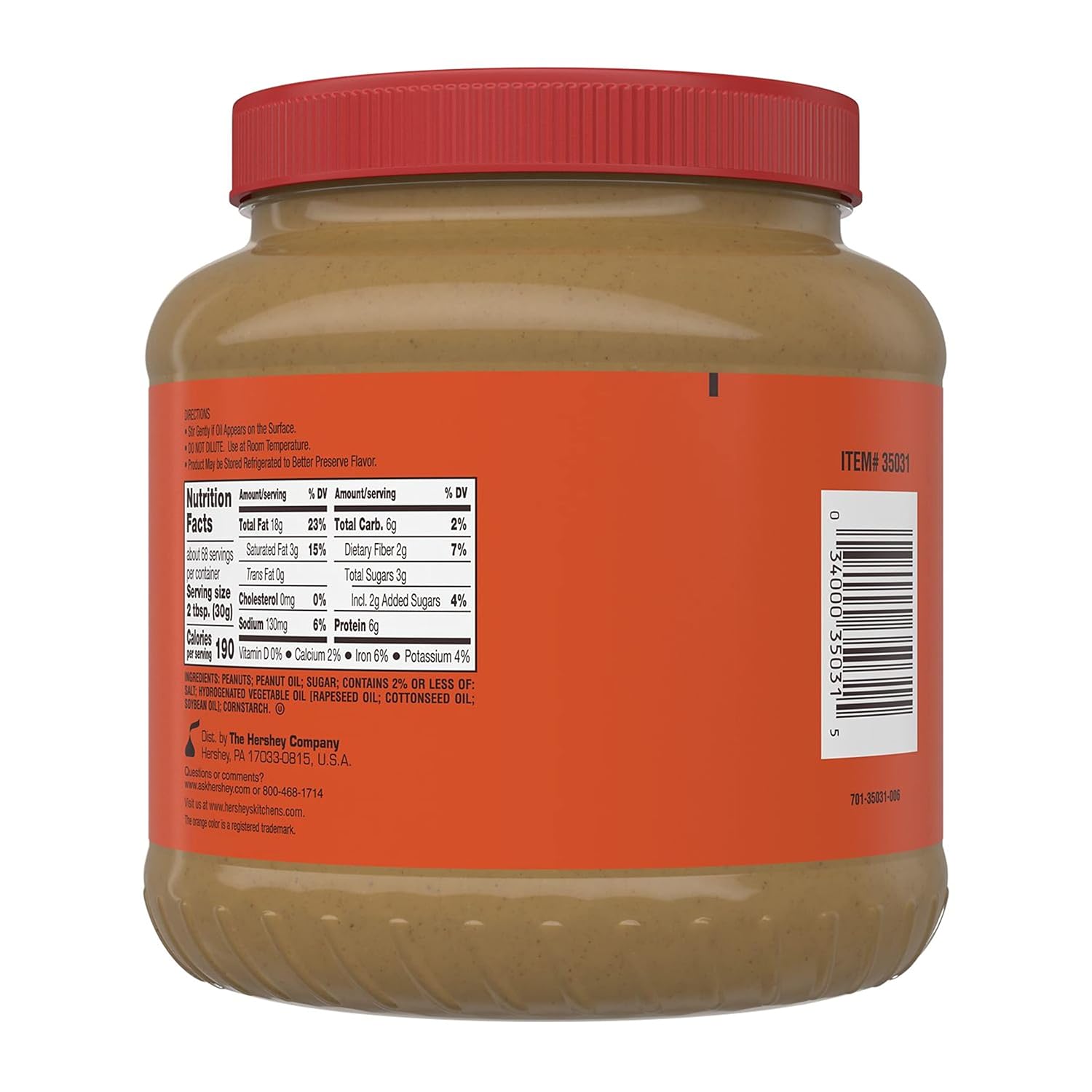 REESE'S Peanut Butter Sauce, 4.5 lb Bulk Jars (6 Count)