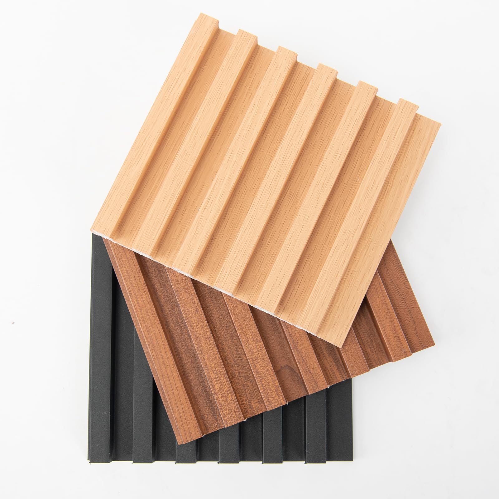Snapklik.com : Wood Slat Wall Paneling, 3 Pack WPC Soundproof 3D Wall ...