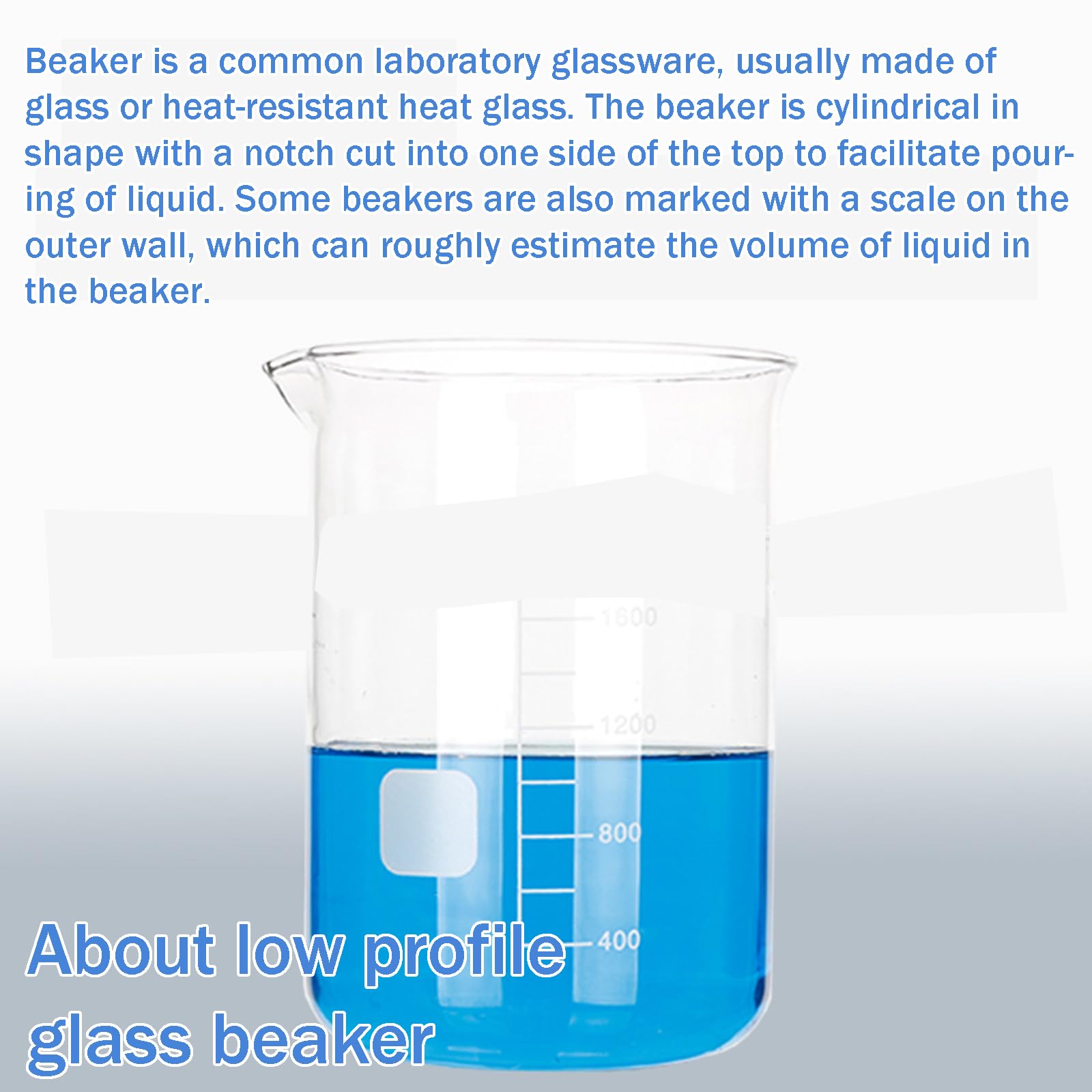 Laborbecher, 500/600/ 800/1000/ 2000/3000/ 5000/10000 Ml, Einfache Ablesung + Seitliche Schlitzöffnung/Einfaches Ausgießen, Leicht Tragen/Deutlich Sichtbar, Für Schule/Labor,3000ml