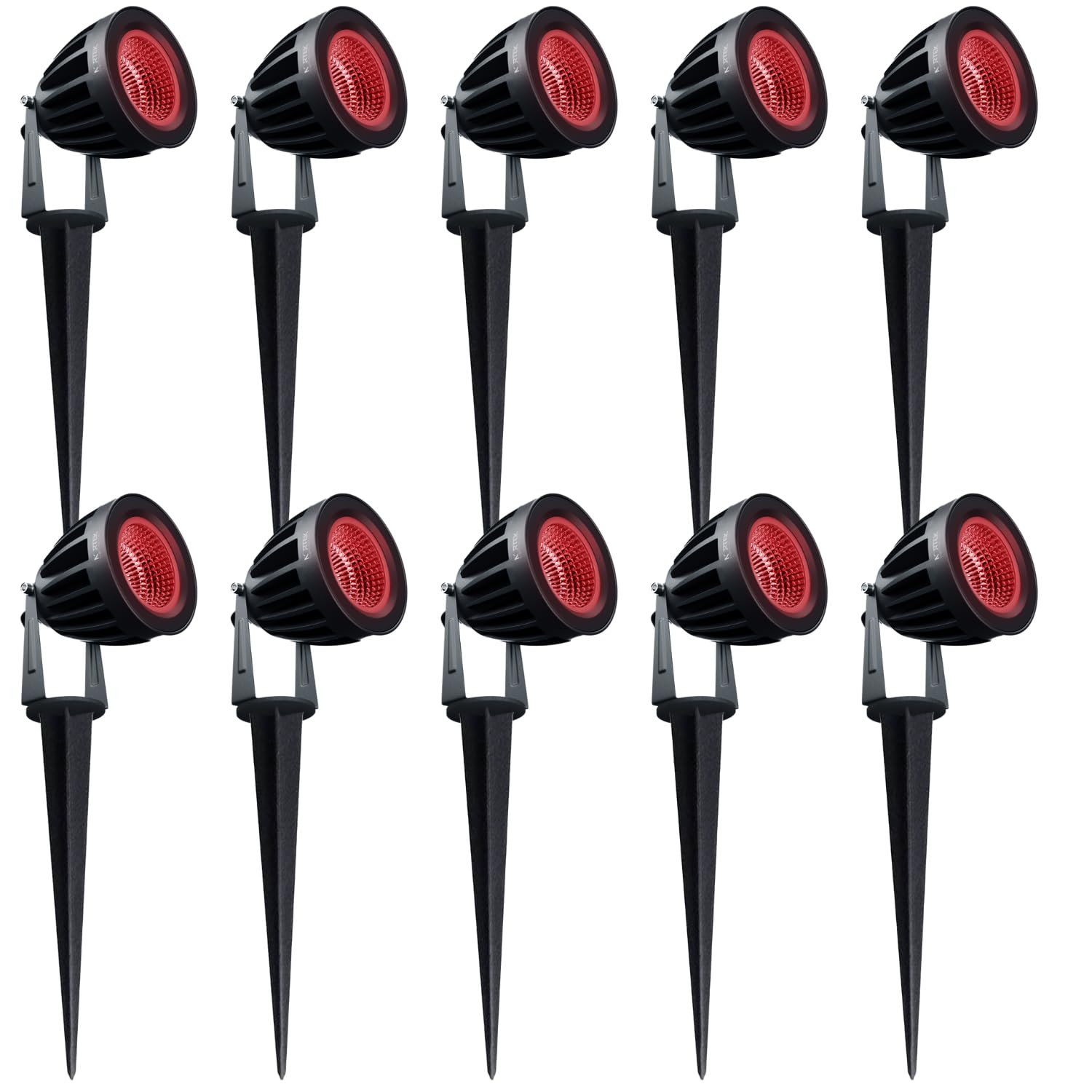 Nortek Hydra 5W Red LED Garden Lights | Adjustable Spike Lights for Garden Decor | Rustproof Aluminum Die-Cast Body | IP65 Rated LED Garden Lights for Pathways, Terraces, and Walls Pack of 10 (B0BFR5KYKH) Amazon Price History, Amazon Price Tracker