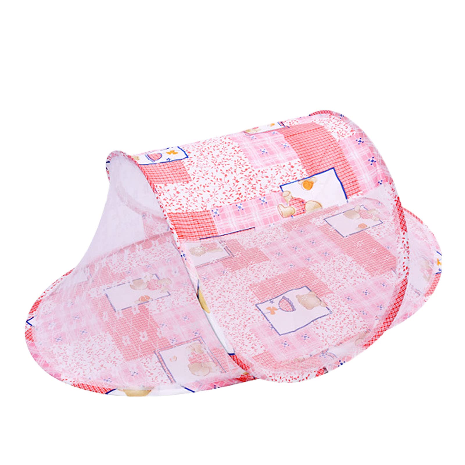 Alomejor Baby Crib Net Tent, Breathable Mesh Design Prevent Two Way Zipper Infant Bed Net Cotton Polyester Mesh (), Alomejor4e6amukgx7-12