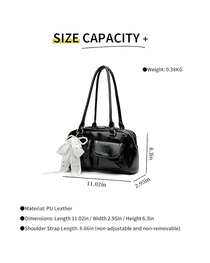 Y2K Shoulder Purses for Women Trendy - PU Leather Retro