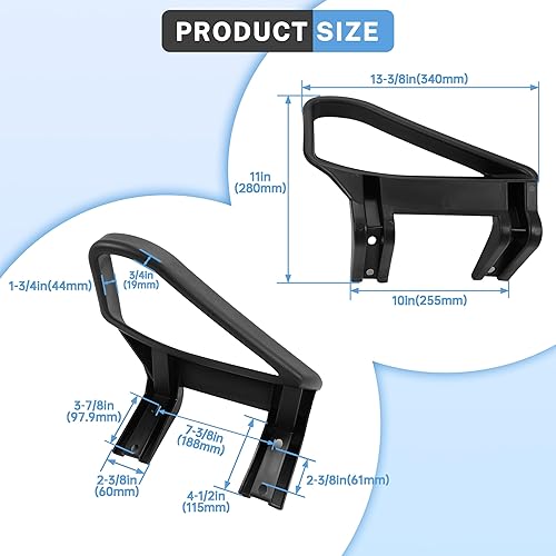 Miniatura 5 de HECASA Par de manijas de asiento de carrito de golf compatibles con EZGO TXT 1994 en adelante de repuesto de gas y eléctrico para 71701-G01
