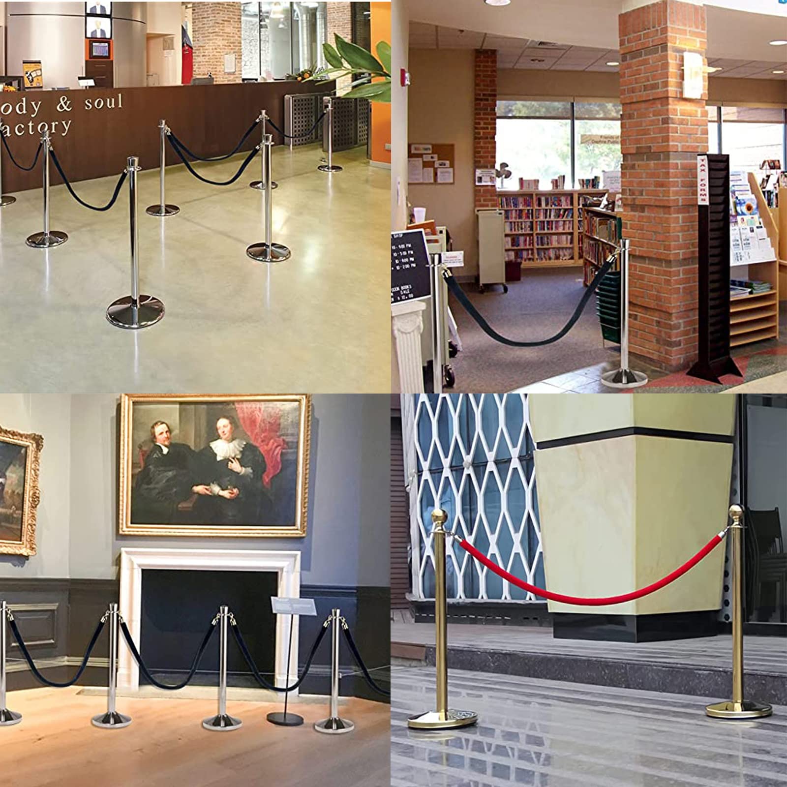 Cuerda VIP de pie, 1,2 m, Cuerda Amarilla para Control de multitudes para Eventos de Alfombra roja, Cuerda Resistente para Colgar como Barrera para Fiestas temáticas y Eventos, 1,2 m de Long