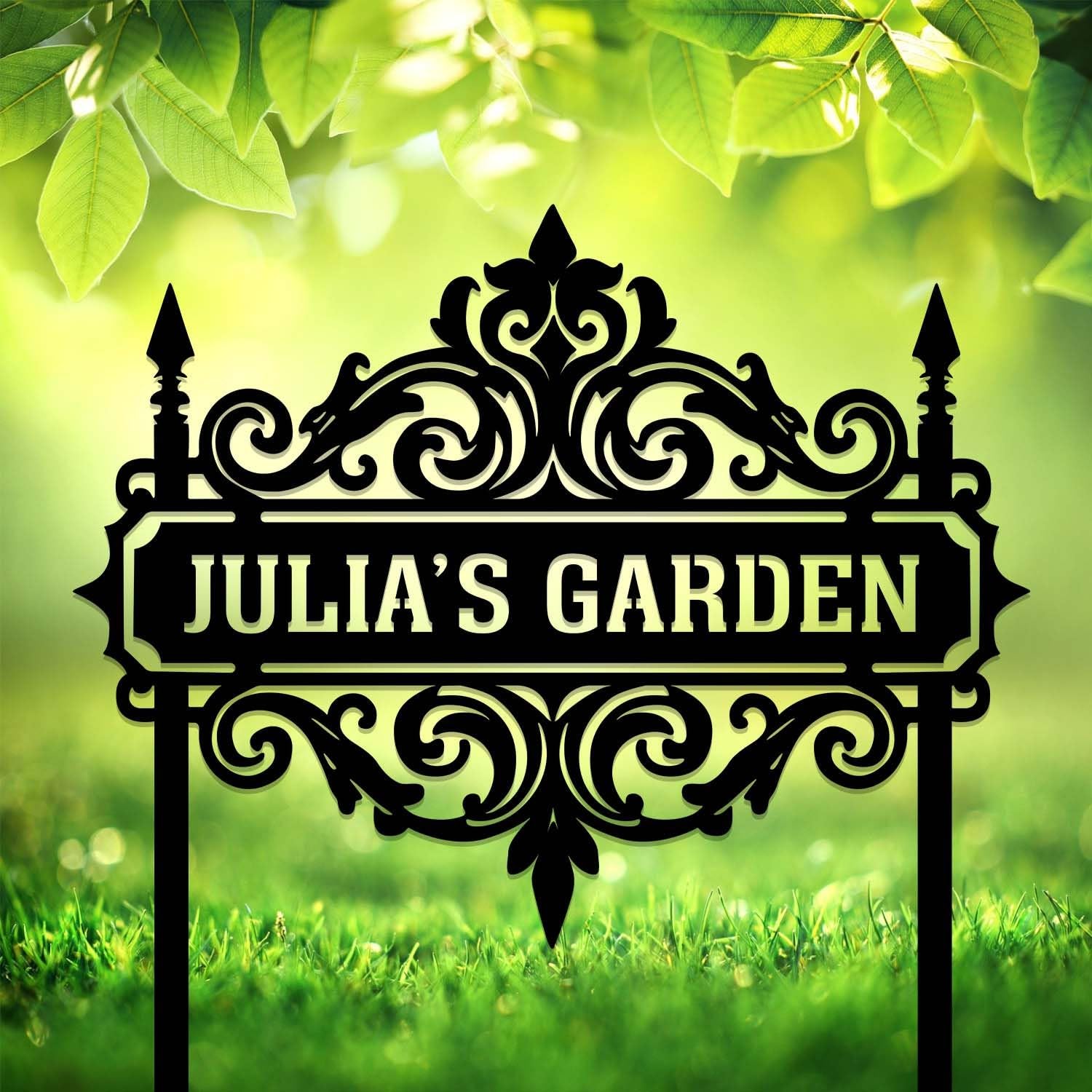 Custom Garden Sign with Stake Custom Address Metal Plaque with Stakes Yard Marker Yard Sign Yard Decoration House Number Marker Address Plaque Front Door Plaque Modern Outdoor Number Marker