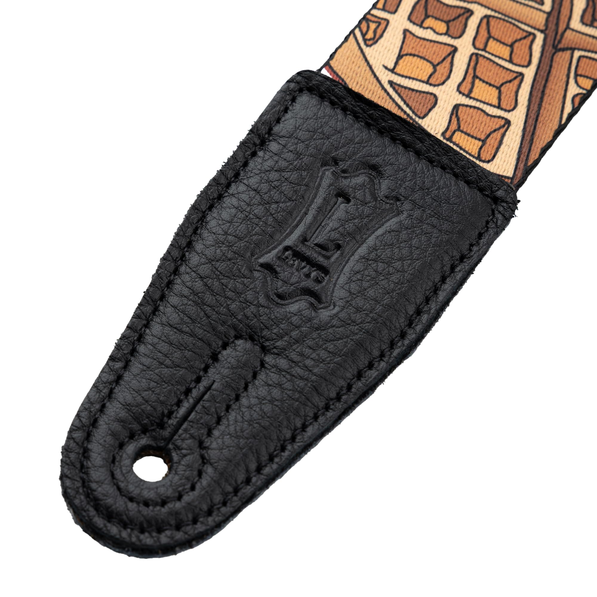 Levy's Tracolla per Chitarra, Larghezza 5,1 cm, in Poliestere, con Motivo Cyber Cat Unisex-Adulto