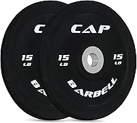 Vista 1 de CAP Barbell Rubber Olympic Bumper Plate Multiple Options