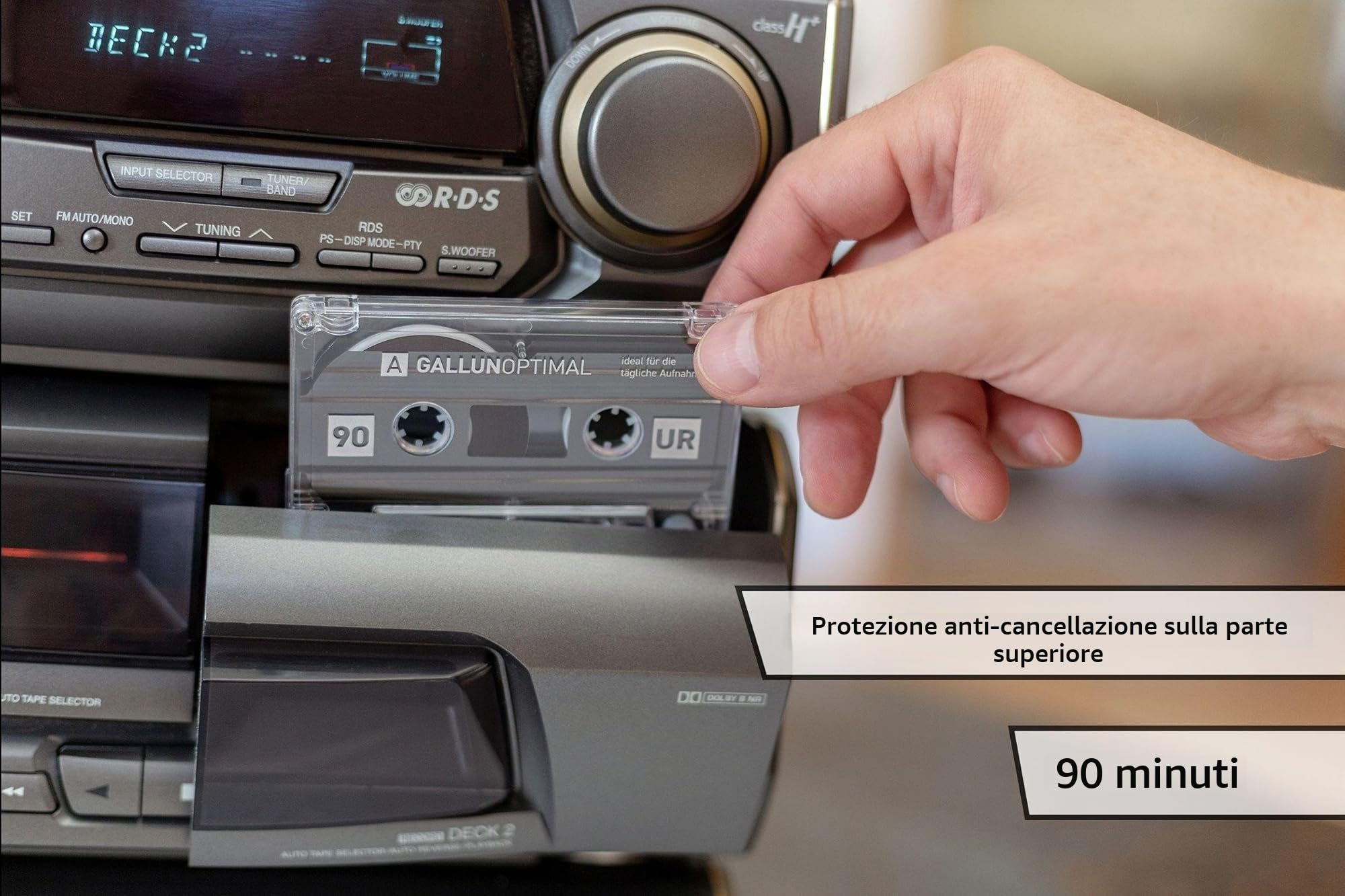 5 cassette audio UR90 da 90 min
