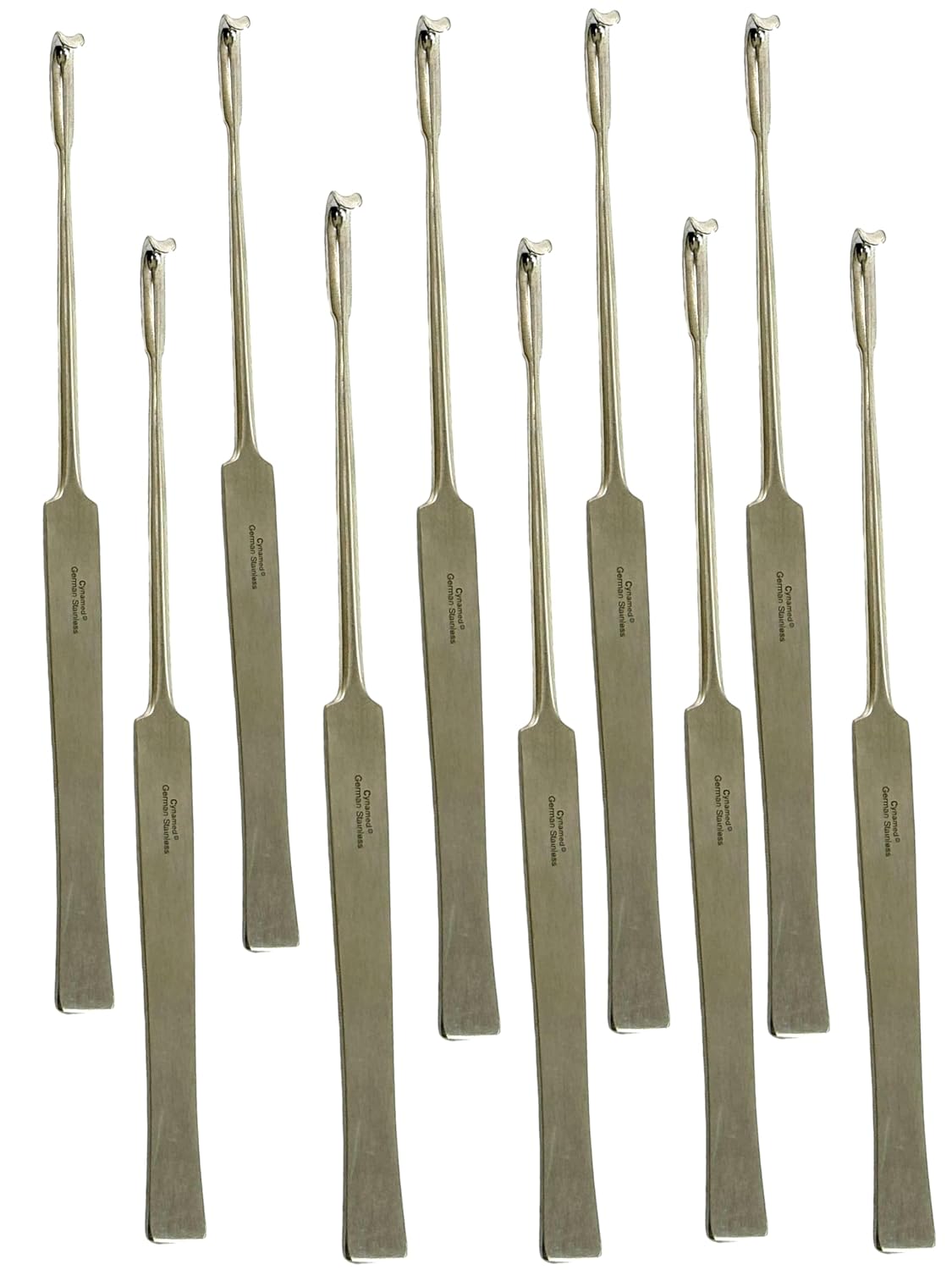 8in Spay Snook Hook with Flat Handle - Smooth Finish - Veterinary Spay Instruments - German Stainless Steel (10)