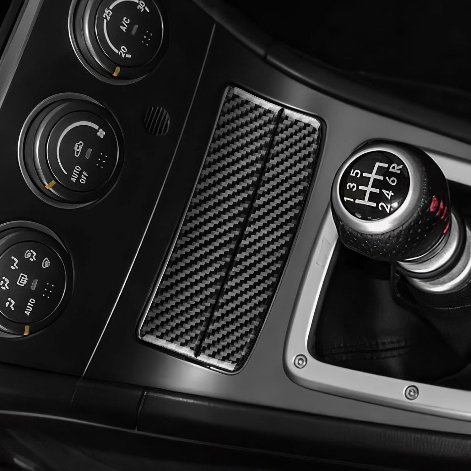 AIRSPEED for Subaru Impreza 2005 2006 2007 Gear Ashtray Panel Cover Carbon Fiber Center Console Interior Trim Accessories, Black