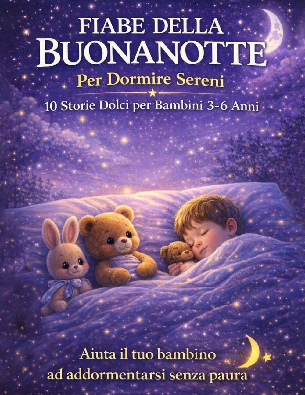 Fiabe della Buonanotte Illustrate per Bambini: 10 storie educative e rassicuranti per bambini dai 3 ai 6 anni, favole della buonanotte con morale per favorire il sonno, la serenità e la fantasia