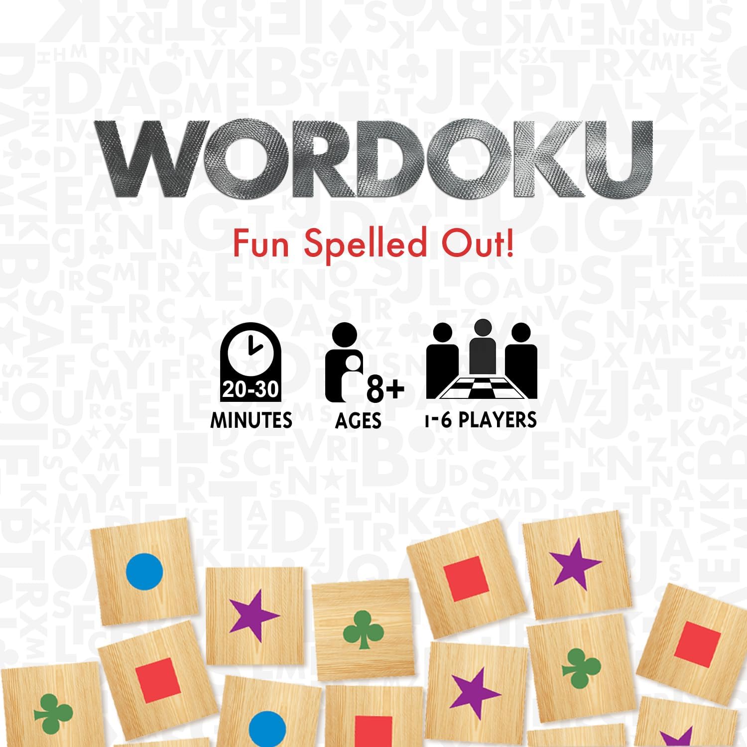 Calliope Games Wordoku - Fun Spelled Out! - Crossword Sudoku - Word Puzzle Board Game for Family Game Night - 1-6 Players - from The Makers of Tsuro and Roll for It!