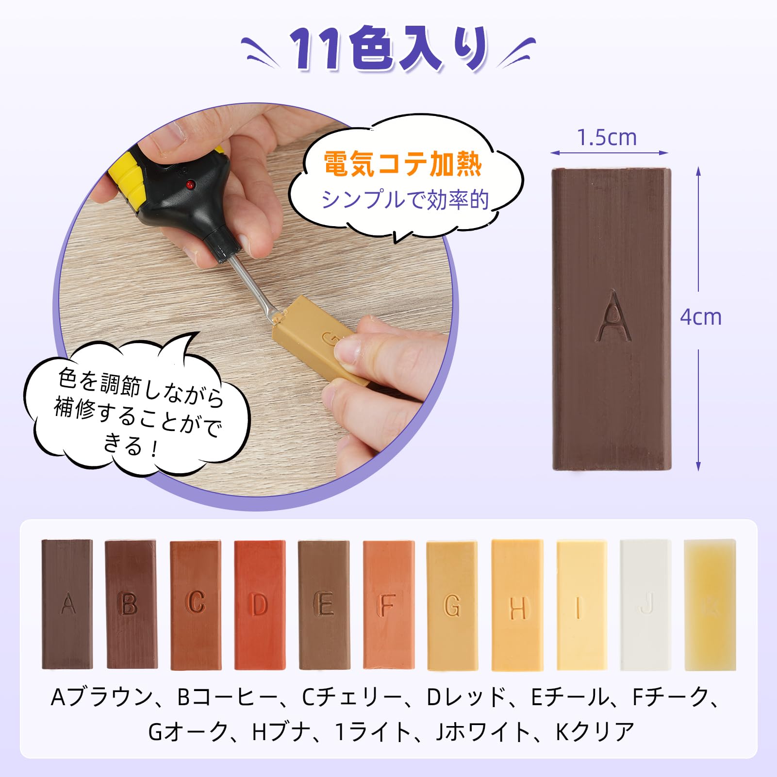床、家具の補修☆フローリングリペア☆未使用☆ケーニッヒワックス