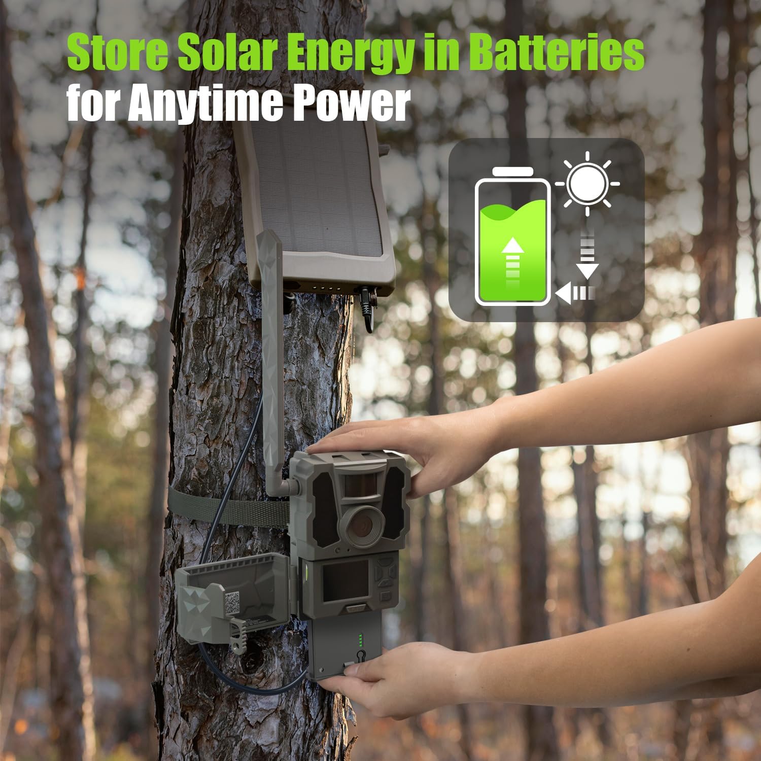 New Reveal Lithium Battery Pack Compatible with Reveal Hunting Camera Ultra, X, X Pro, Pro 3.0, X Gen 2.0 3.0, XB, SK, Upgraded Solar Panel Compatibility, LED Battery Meter (Pack of 2)