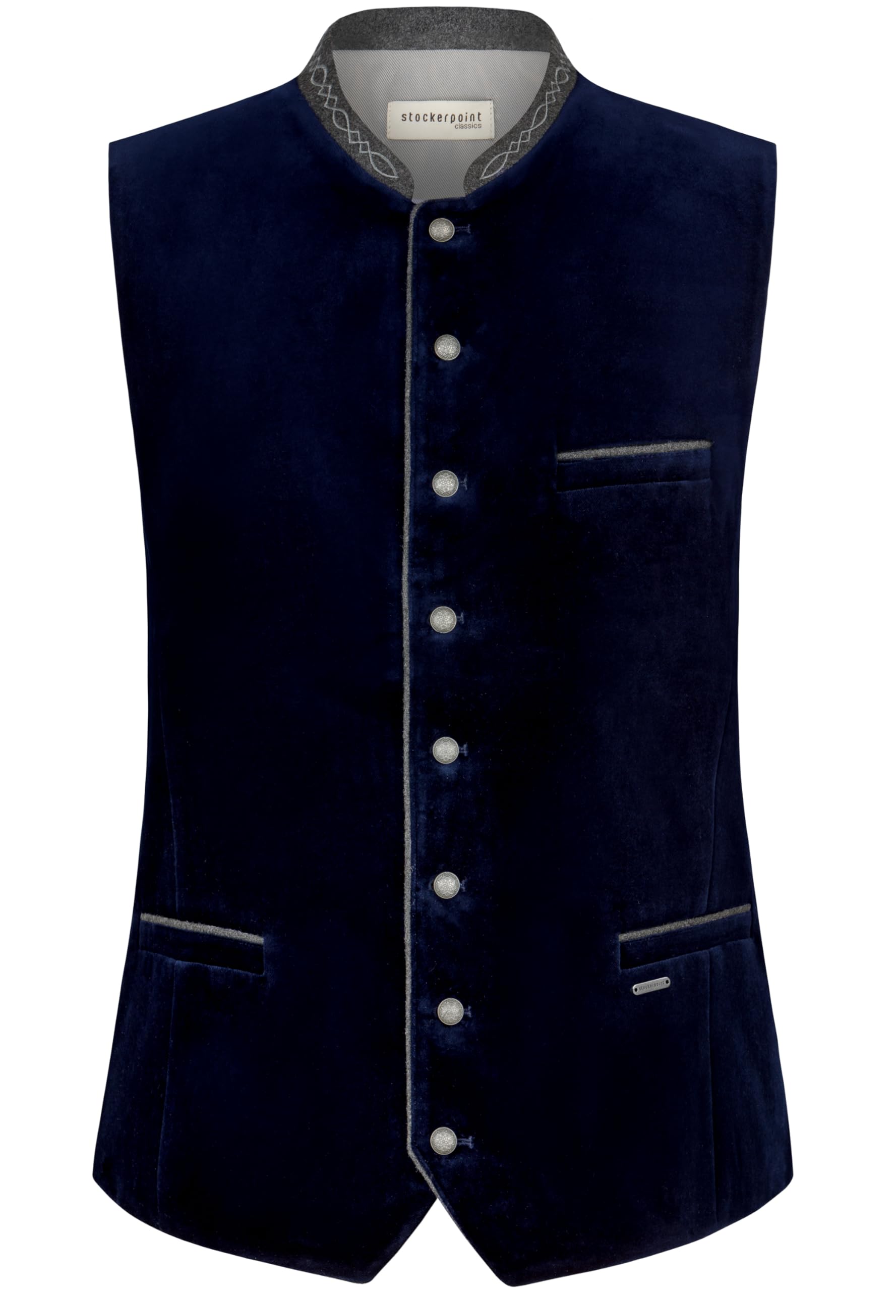 Stockerpoint Herren Trachtenweste Lorenzo I Größen 46-64 I Traditionelle & hochwertige Weste mit verstellbarem Riegel I Perfekt für Trachten & Festlichkeiten