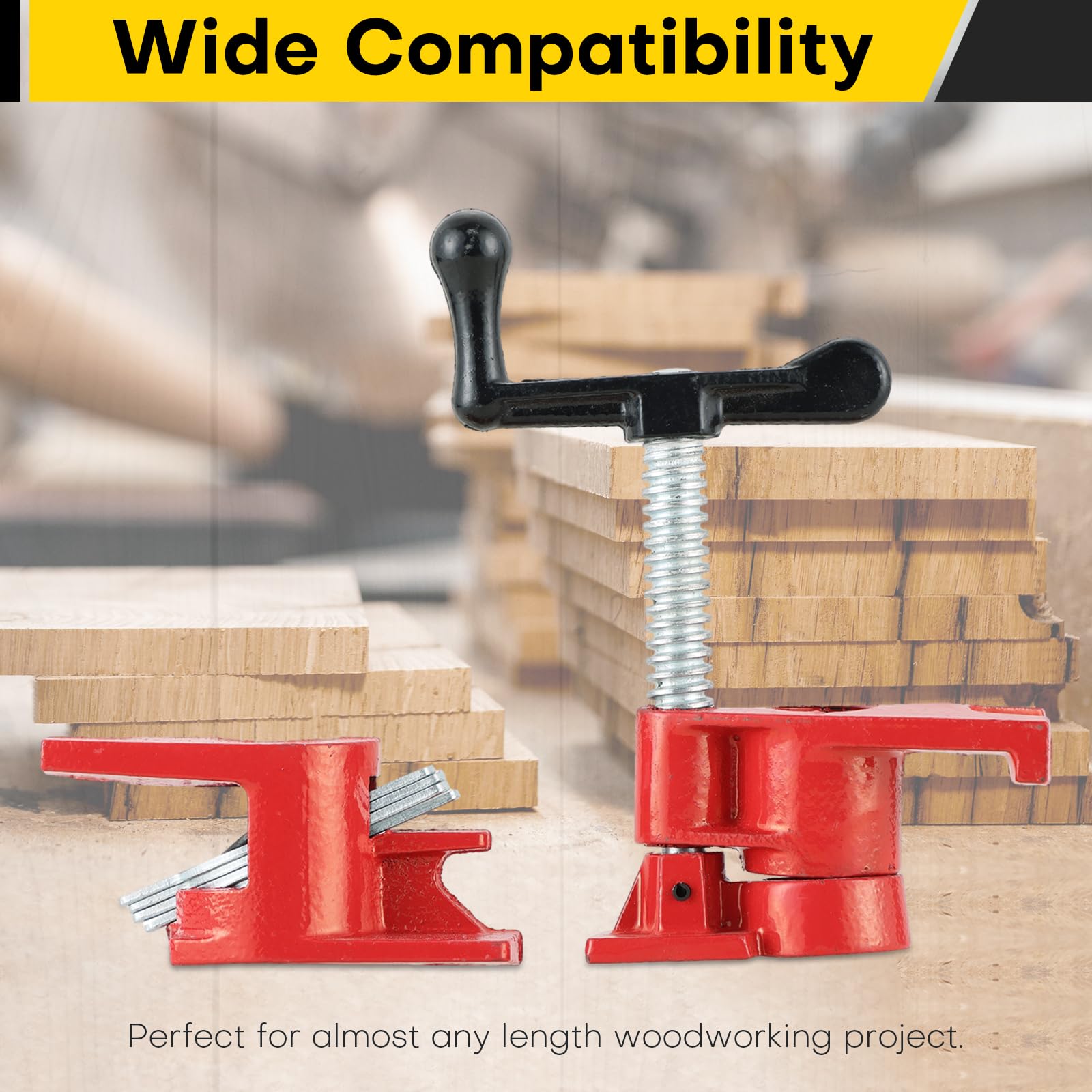 Acymner Rohrschellen-Set 1,9 Cm (4 Stück) – Professionelle Klemmzwingen Für Holz- & Metallarbeiten