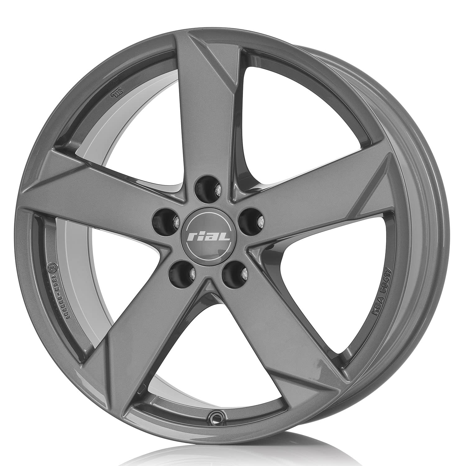 4x Cerchi Rial Kodiak 6.5Jx16 ET42 5x112 graphit compatibile con SKODA Karoq Karoq Scout Octavia Octavia Scout Superb Yeti