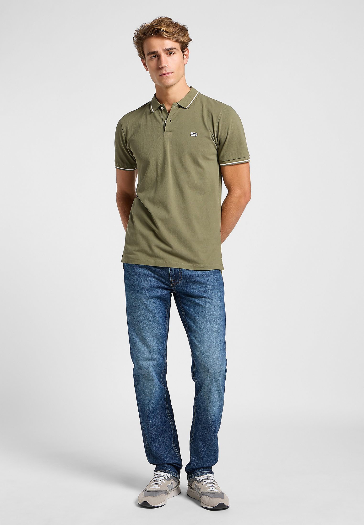 Lee Pique Polo T-Shirt Uomo (Pacco da 1)