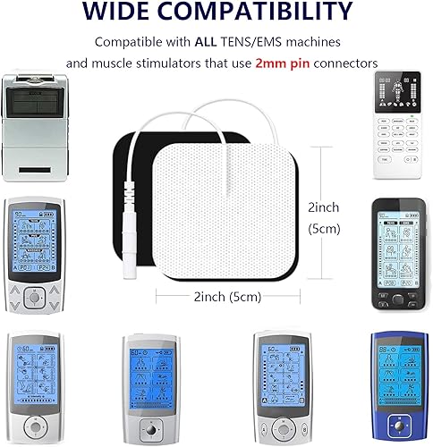 Miniatura 6 de TENS - Almohadillas de repuesto para unidad TENS, almohadillas de electrodo compatibles con AUVON TENS 7000 TENS, almohadillas de repuesto para