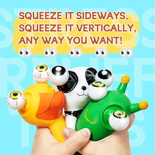 Miniatura 2 de Panda, pato y gusano, 3 piezas, juguete para apretar y aliviar el estrés para niños, juguetes creativos para niños mayores de 3 años, regalo para