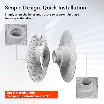 kexcelled Reusable Spool, Detachable & Easy to Use, for Refill Filament