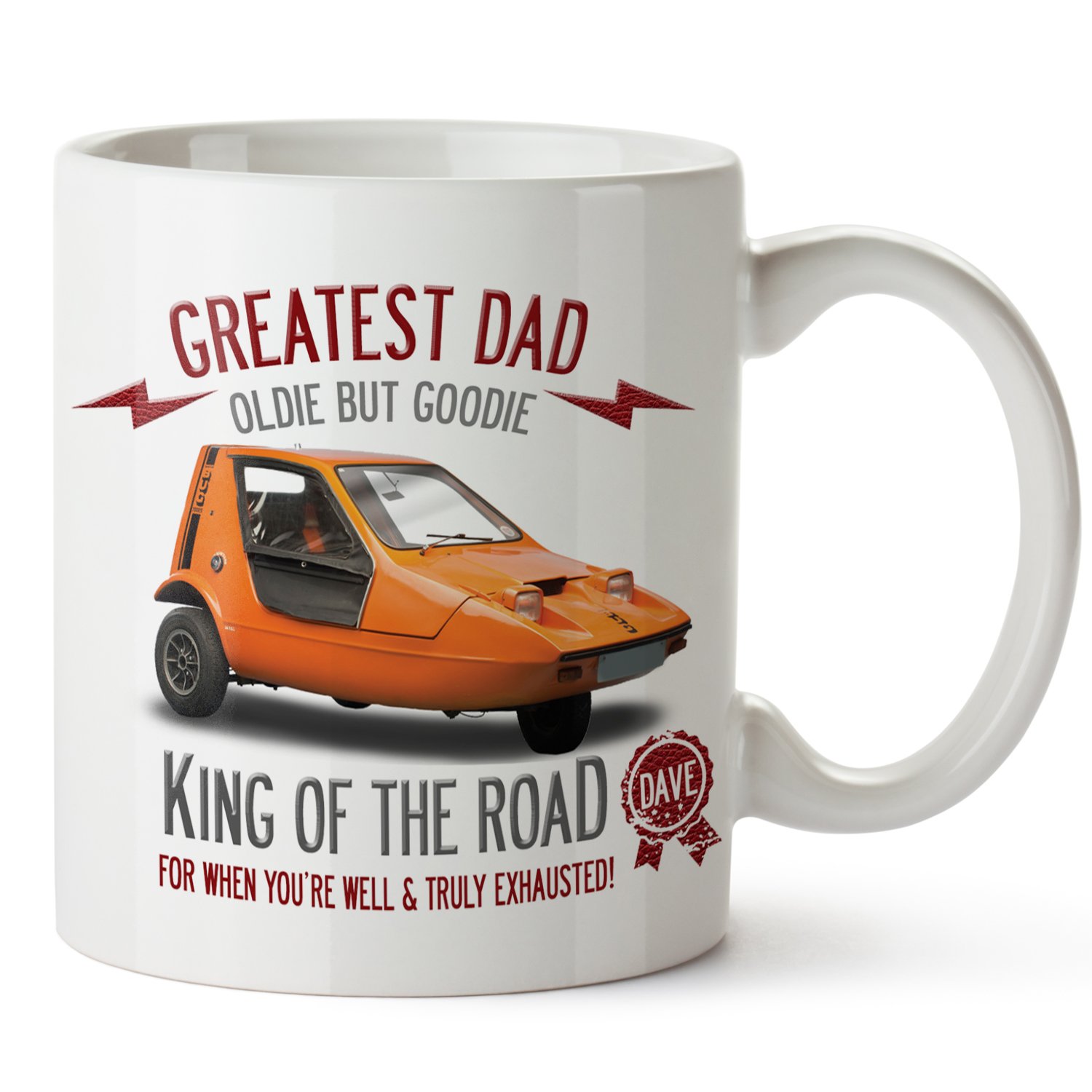 KRAFTYGIFTSPersonalised Bond Bug 007 Mug Best Dad Car Cup Gift CLD03
