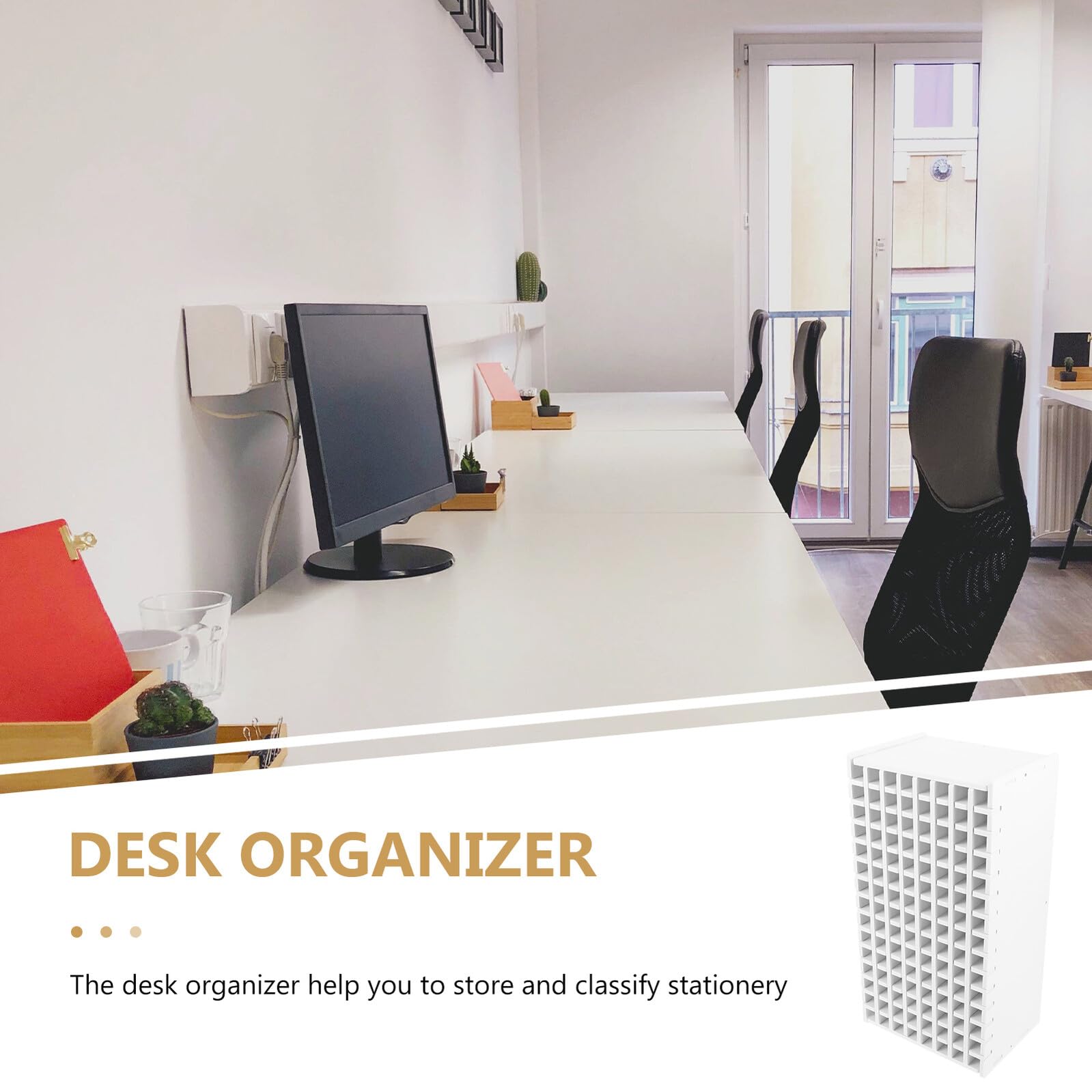 Healeved Portapenne Multifunzionale da Scrivania 120 Scomparti Trasparenti Organizer per Cancelleria Ufficio e Scuola Supporto Portapennarelli Multistrato per Esposizione Ordinata