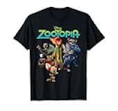 Disney Zootopia Character Group and Logo T-Shirt