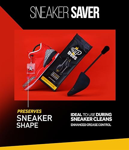 Miniatura 2 de Crep Protect Los árboles moldeadores de zapatos (2 pares) evitan arrugas y mantienen la forma de los tenis Se adapta a US 6-13 (negro)